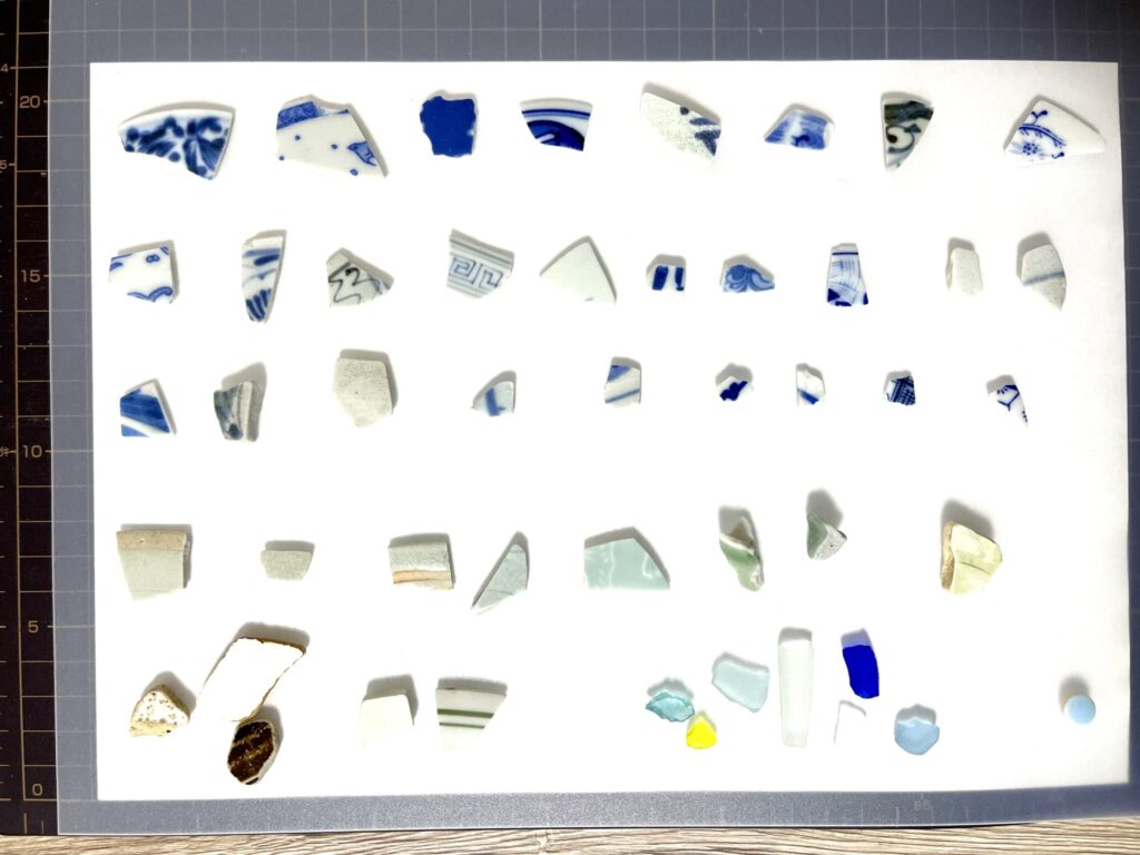 シーグラスとシー陶器